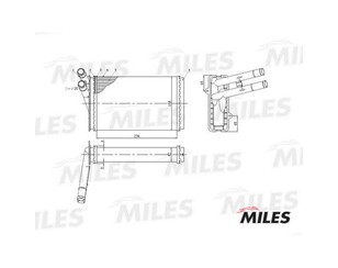 Радиатор отопителя для Audi A4 [B5] 1994-2001 новый