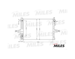 Радиатор основной для Volvo V50 2004-2012 новый