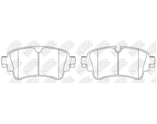 Колодки тормозные задние дисковые к-кт для Audi Q5 [80A] 2017> новый