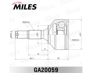 ШРУС наружный передний 21 для Citroen C2 2003-2008 новый