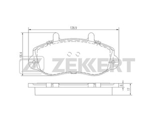 Колодки тормозные передние к-кт для Opel Movano 1998-2010 новый