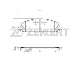 Колодки тормозные передние к-кт для Dodge Challenger 2008> новый