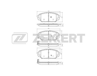 Колодки тормозные передние к-кт для Hyundai ix55 2007-2013 новый