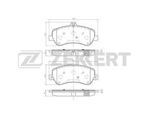 Колодки тормозные передние к-кт для Mercedes Benz GLK-Class X204 2008-2015 новый