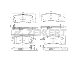 Колодки тормозные задние дисковые к-кт для Infiniti QX56/QX80 (Z62) 2010> новый