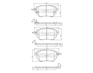 Колодки тормозные передние к-кт для Nissan Murano (Z51) 2008-2015 новый