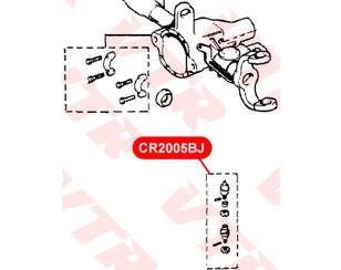 Опора шаровая передней подвески для Jeep Grand Cherokee (WJ, WG) 1999-2004 новый