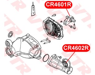 Опора переднего редуктора для Jeep Grand Cherokee (WH/WK) 2005-2010 новый