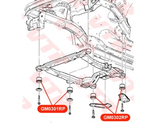 Сайлентблок балки задний для Chevrolet Orlando 2011-2015 новый