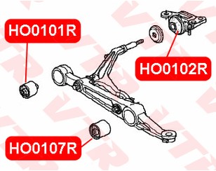 Сайлентблок переднего рычага для Honda Civic (MA, MB 5HB) 1995-2001 новый