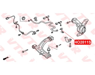 Стойка переднего стабилизатора левая для Honda Logo GA 1999-2003 новый