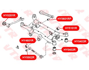 Сайлентблок задней балки для Kia Sportage 2004-2010 новый