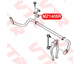 Втулка (сайлентблок) переднего стабилизатора для Mazda Mazda 6 (GG) 2002-2007 новый