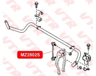 Стойка переднего стабилизатора левая для Mazda Mazda 6 (GG) 2002-2007 новый