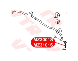Стойка переднего стабилизатора левая для Mazda CX 9 2007-2016 новый