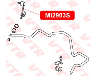 Стойка переднего стабилизатора правая для Mitsubishi Space Runner (N6) 1999-2002 новый