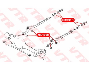 Сайлентблок переднего рычага передний для Nissan Patrol (Y61) 1997-2009 новый