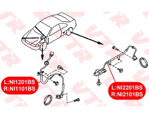 Датчик ABS передний левый для Nissan Maxima (A32) 1994-2000 новый