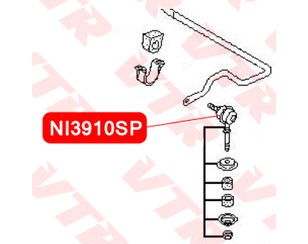 Стойка переднего стабилизатора для Nissan Prairie M11 1988-1994 новый