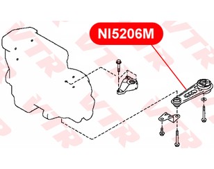 Опора двигателя задняя для Nissan Note (E11) 2006-2013 новый