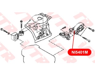 Опора двигателя задняя для Nissan Murano (Z51) 2008-2015 новый