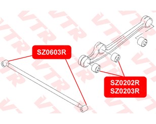 Сайлентблок заднего продольного рычага для Suzuki X-90 (EL) 1995-1999 новый