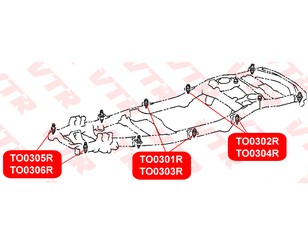 Сайлентблок крепления кабины для Lexus LX 470 1998-2007 новый