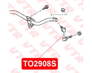 Стойка переднего стабилизатора правая для Lexus GS 300/400/430 2005-2011 новый