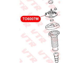 Опора переднего амортизатора верхняя для Toyota Corolla E12 2001-2007 новый