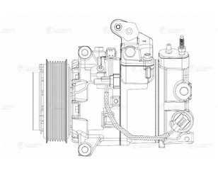 Компрессор системы кондиционирования для Infiniti EX/QX50 (J50) 2008-2017 новый