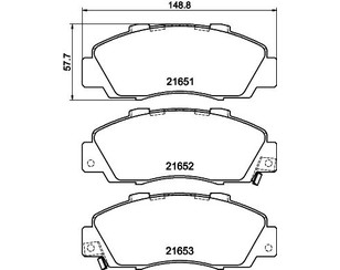 Колодки тормозные передние к-кт для Honda Accord VI 1998-2002 новый