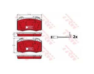 Колодки тормозные передние к-кт для Mercedes Benz W221 2005-2013 новый