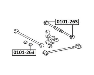 Сайлентблок задней поперечной тяги для Toyota Carina E 1992-1997 новый