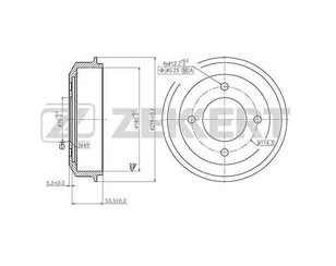 Барабан тормозной для Hyundai Accent II (+TAGAZ) 2000-2012 новый