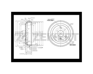 Барабан тормозной для Smart Roadster (W452) 2002-2005 новый