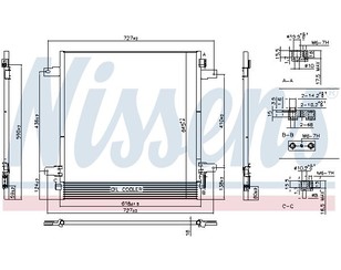 Радиатор кондиционера (конденсер) для Infiniti QX56/QX80 (Z62) 2010> новый