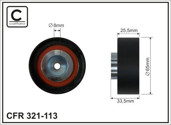 T36383 Gates Ролик-натяжитель клинового ремня от производителя по спец ...