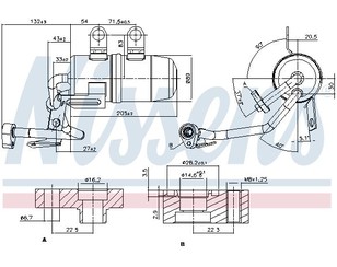 Осушитель системы кондиционирования для Volvo V50 2004-2012 новый