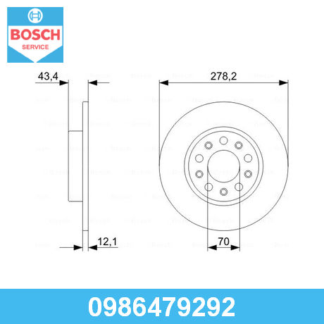 Диск тормозной задний