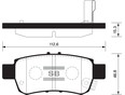 Колодки тормозные задние дисковые к-кт Sangsin SP1428