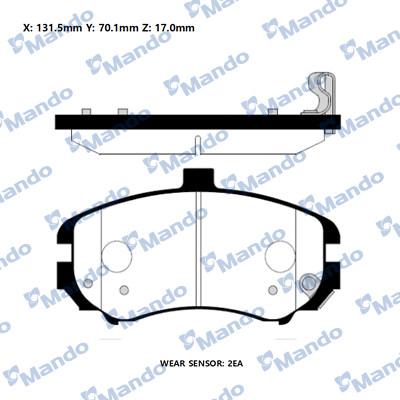 DX7-FD814 Dextrim Колодки тормозные передние к-кт от производителя по ...