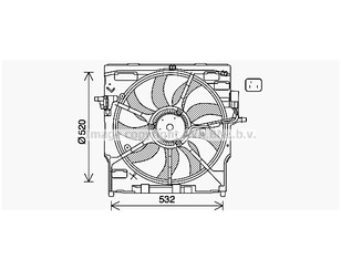 Вентилятор радиатора для BMW X6 E71 2008-2014 новый