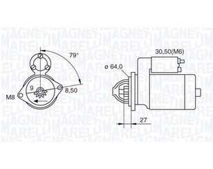 Стартер для Fiat Albea 2002-2012 новый