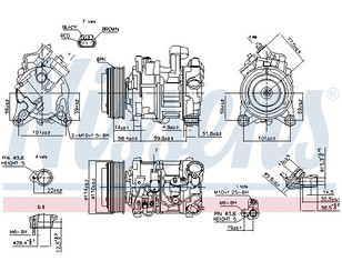 Компрессор системы кондиционирования для BMW X6 F16/F86 2014-2020 новый
