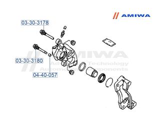 Направляющая суппорта для Mitsubishi Pajero Pinin (H6,H7) 1999-2005 новый