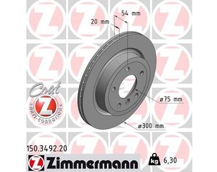 Диск тормозной задний для BMW Z4 E89 2009-2016 новый