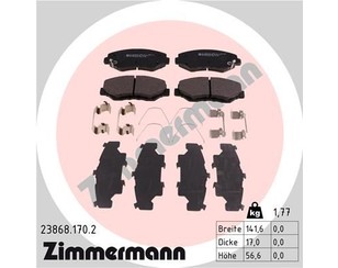 Колодки тормозные передние к-кт для Honda Element 2003-2010 новый