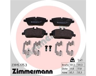 Колодки тормозные передние к-кт для Mini Cabrio R57 2008-2015 новый