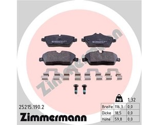 Колодки тормозные задние дисковые к-кт для Mercedes Benz GL-Class X166 (GL/GLS) 2012-2019 новый