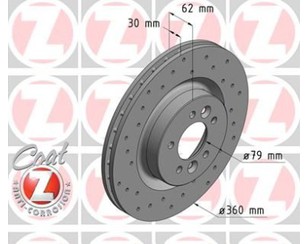 Диск тормозной передний вентилируемый для Land Rover Range Rover Sport 2005-2012 новый